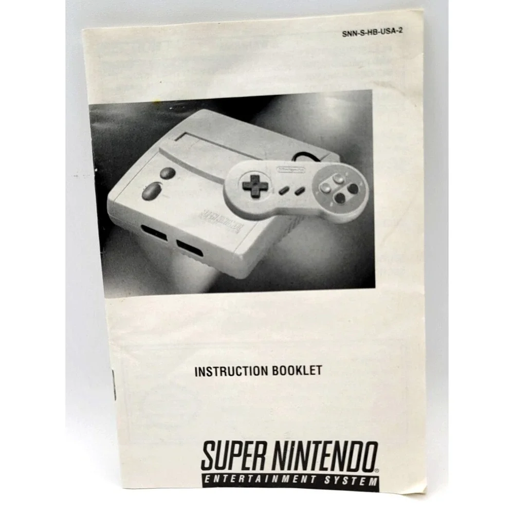 Super Nintendo Mini Console SNES System Instruction Manual‎ Booklet ONLY